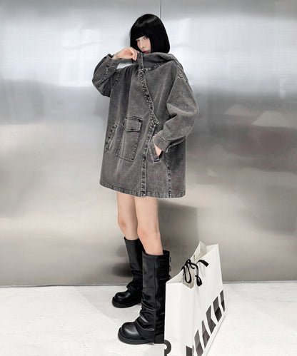 Denim Hoodie Jacket